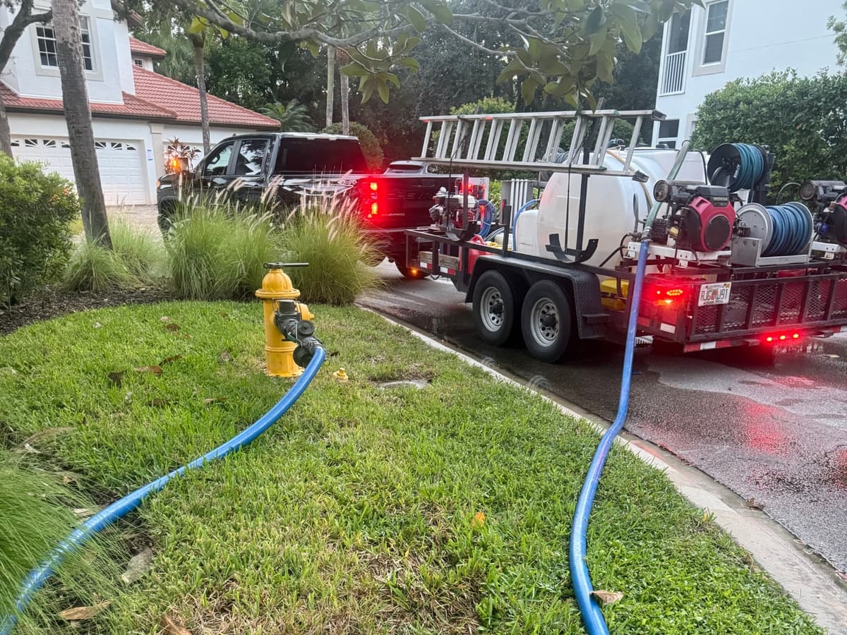 Pressure washing